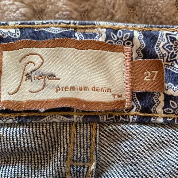 Paige Low/Mid-Rise Bell Bottom-style Jeans. - Picture 7 of 16